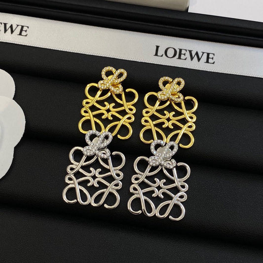 Boucles d'oreilles Diamant Logo Vintage