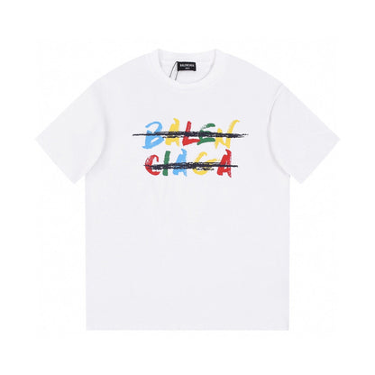 Camiseta estampada con rayas horizontales