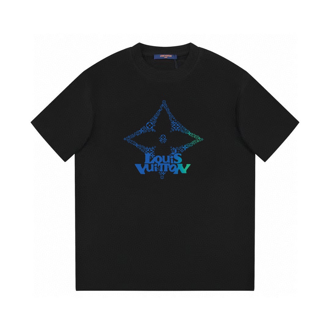 Camiseta con estampado de estrella de cuatro puntas