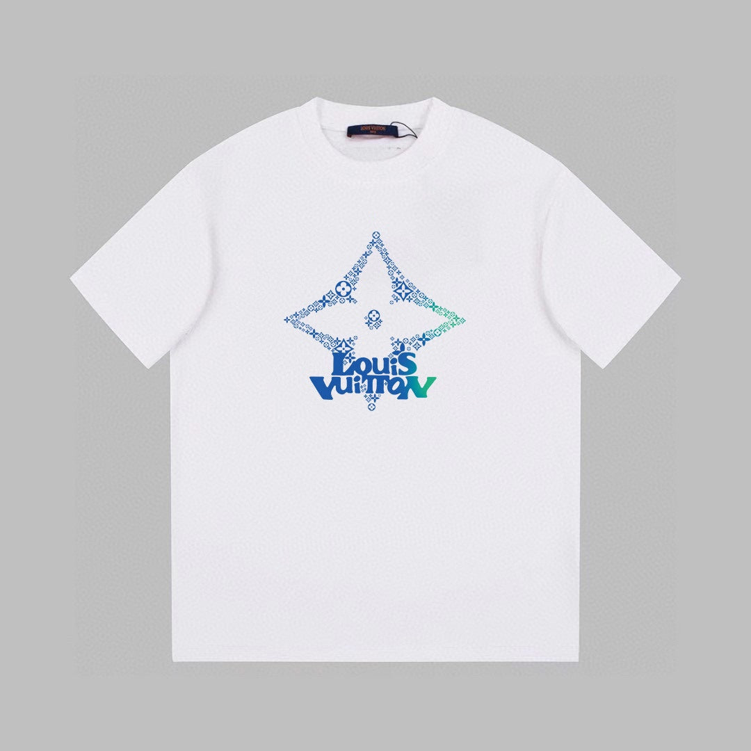 Camiseta con estampado de estrella de cuatro puntas