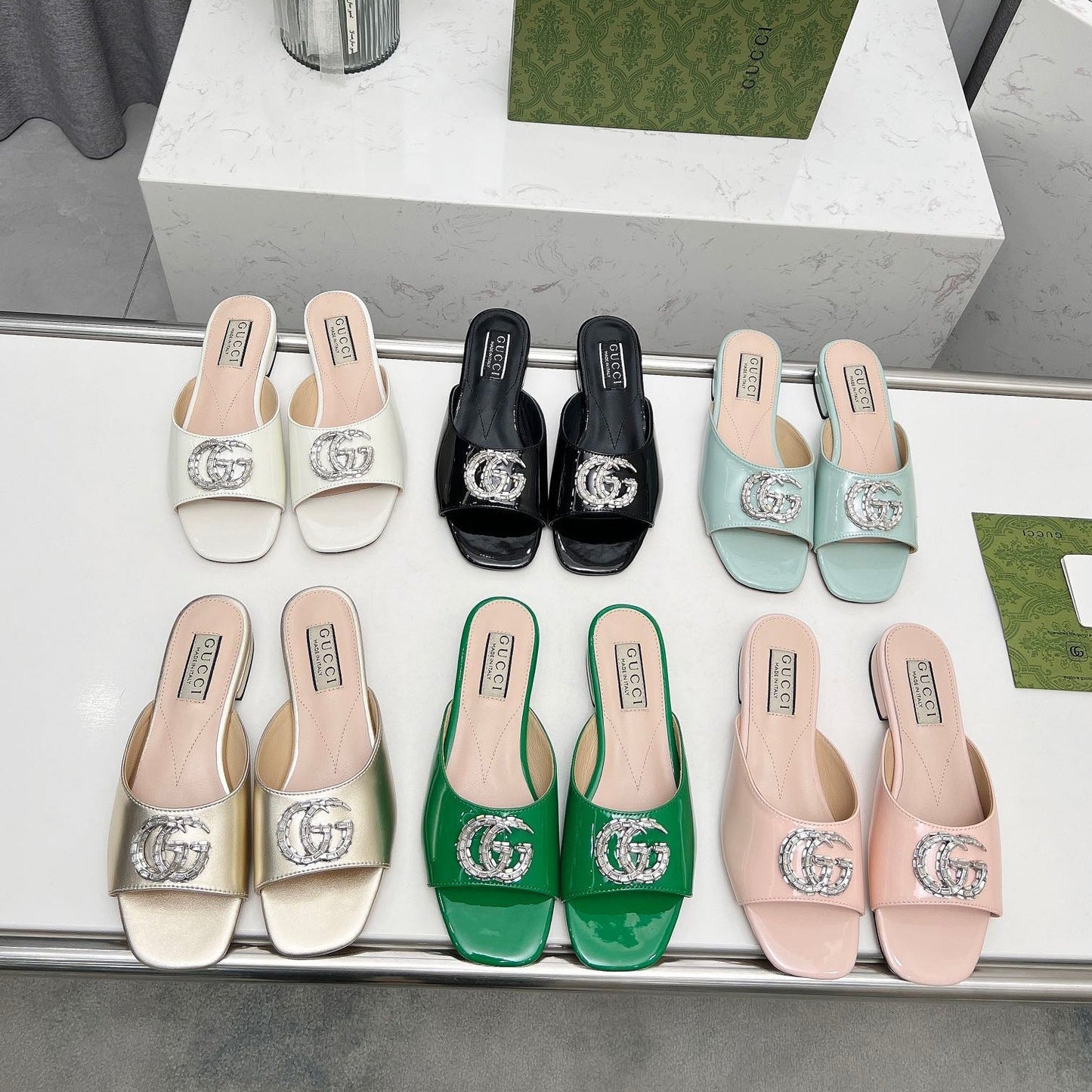 Pantuflas Planas Crystal G