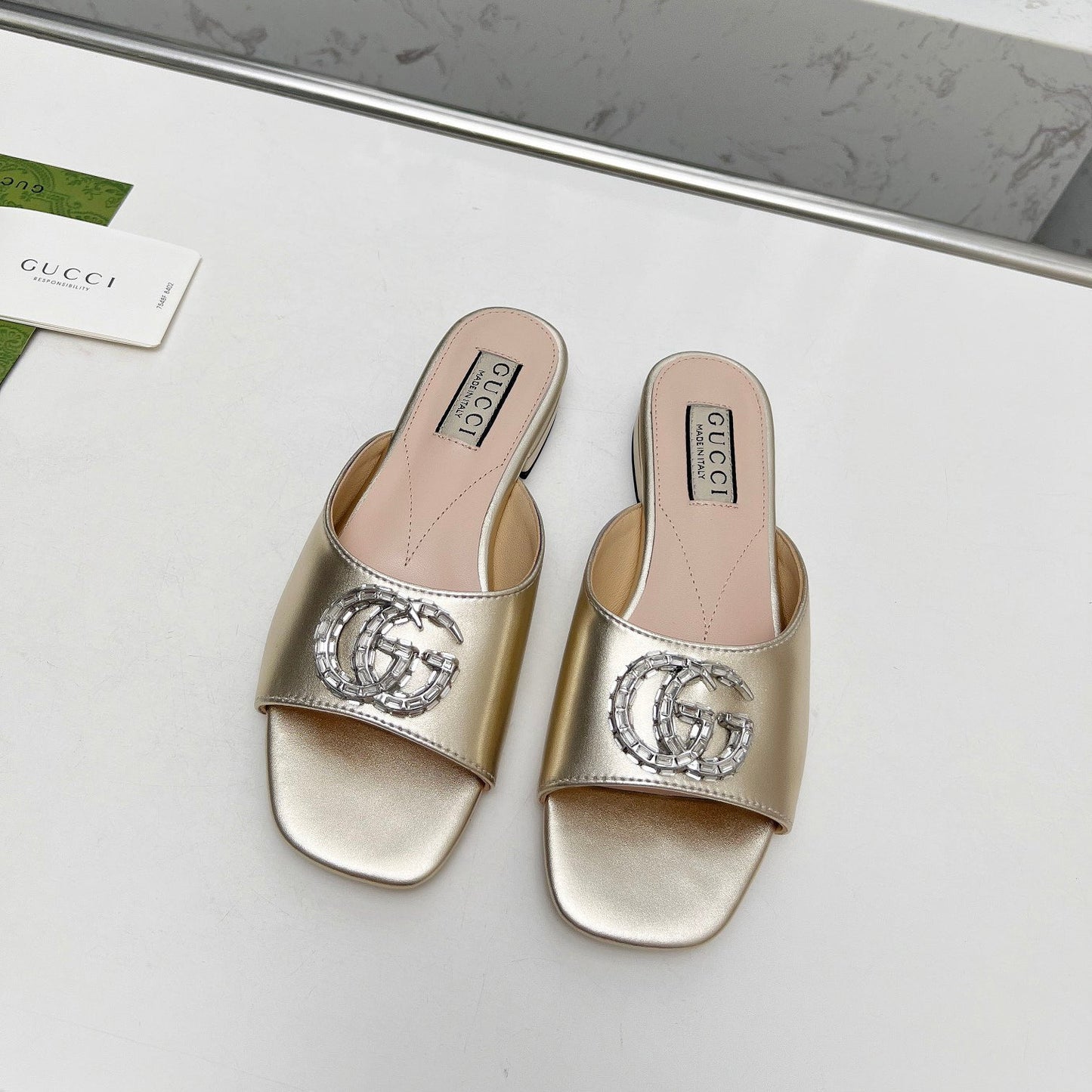 Pantuflas Planas Crystal G