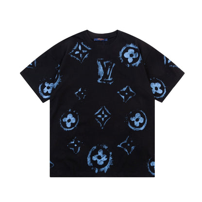 Camiseta con estampado retro de grafiti