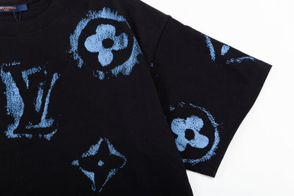 Camiseta con estampado retro de grafiti