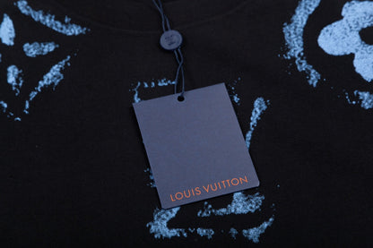 Camiseta con estampado retro de grafiti