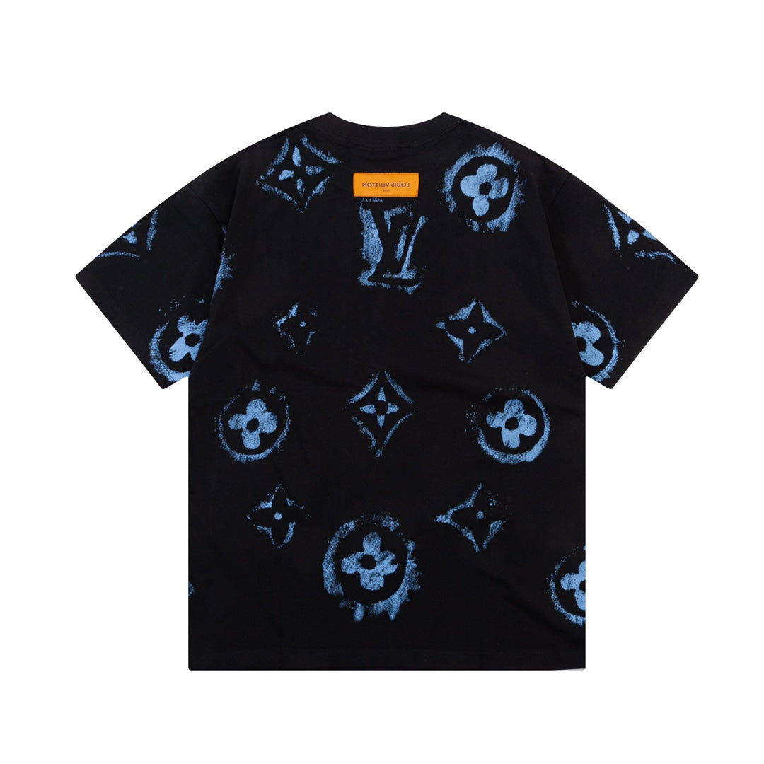 Camiseta con estampado retro de grafiti