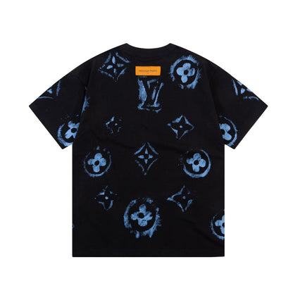 Camiseta con estampado retro de grafiti