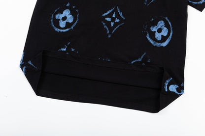 Camiseta con estampado retro de grafiti