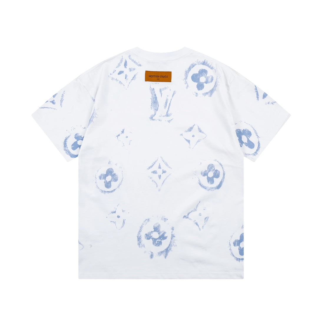 Camiseta con estampado retro de grafiti
