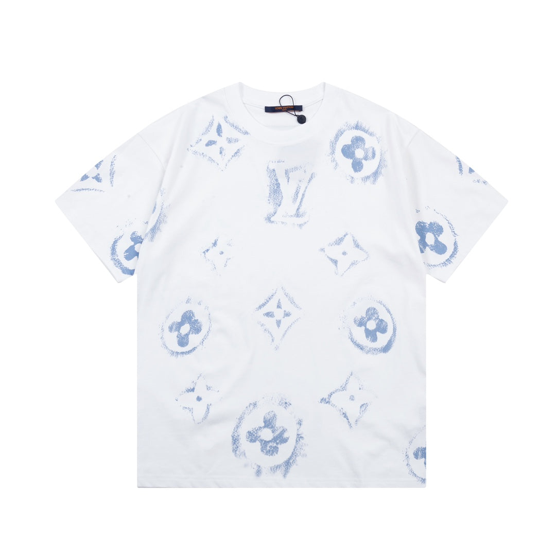Camiseta con estampado retro de grafiti