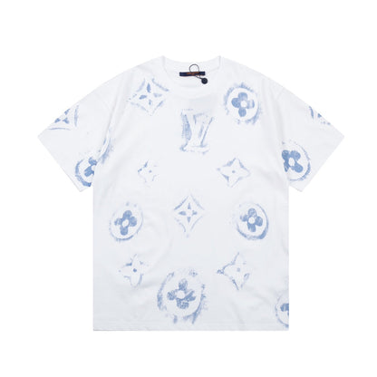 Camiseta con estampado retro de grafiti