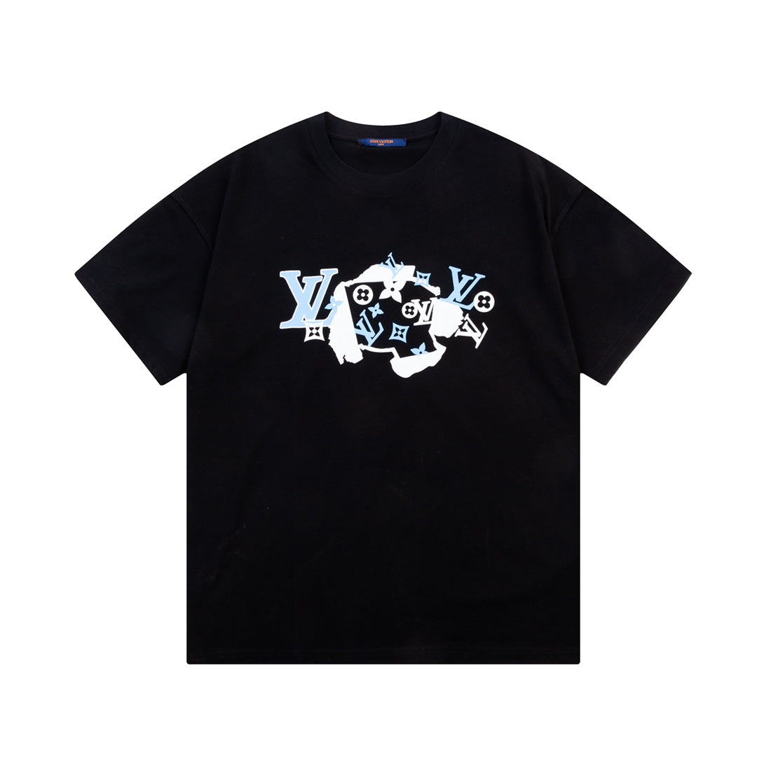 Camiseta estampada con patrón irregular