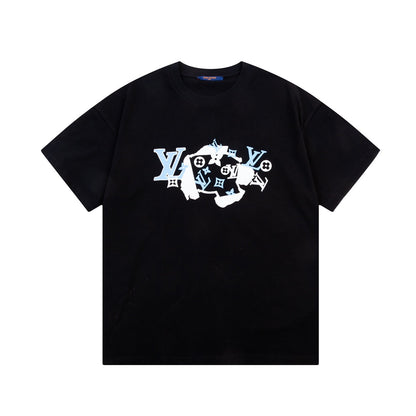 Camiseta estampada con patrón irregular