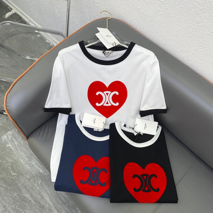 Camiseta Triomphe Heart de algodón
