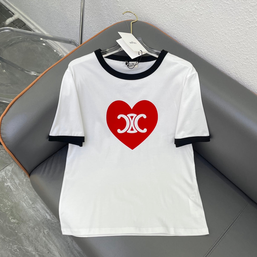 Camiseta Triomphe Heart de algodón
