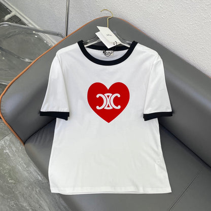 Camiseta Triomphe Heart de algodón