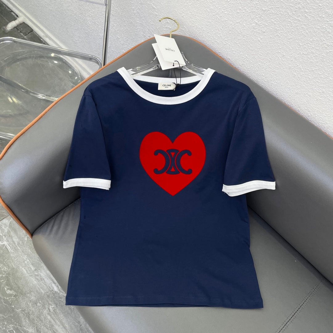 Camiseta Triomphe Heart de algodón