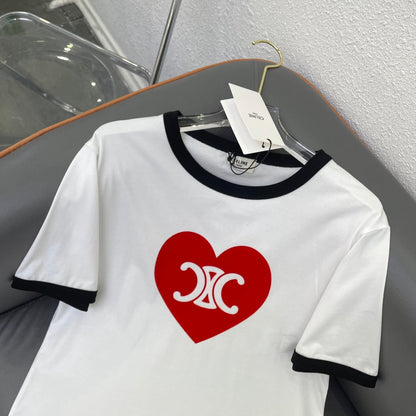 Camiseta Triomphe Heart de algodón