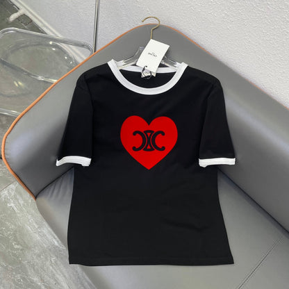 Camiseta Triomphe Heart de algodón