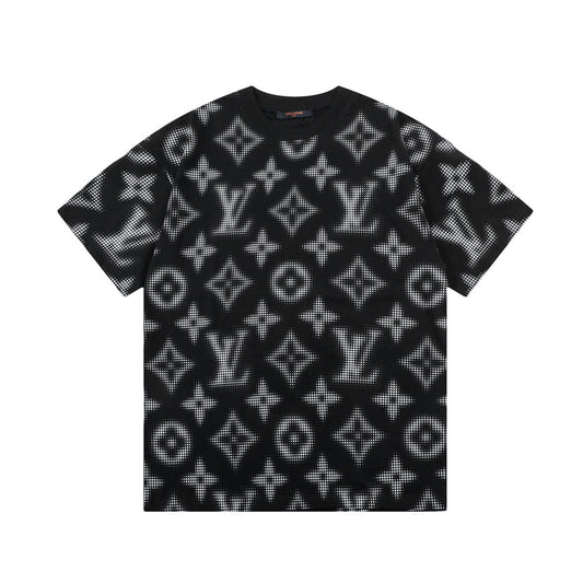 T-shirt avec imprimé monogramme rétro