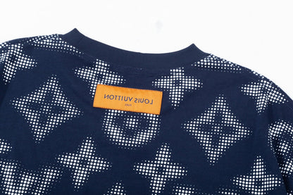 Retro monogram print T-shirt