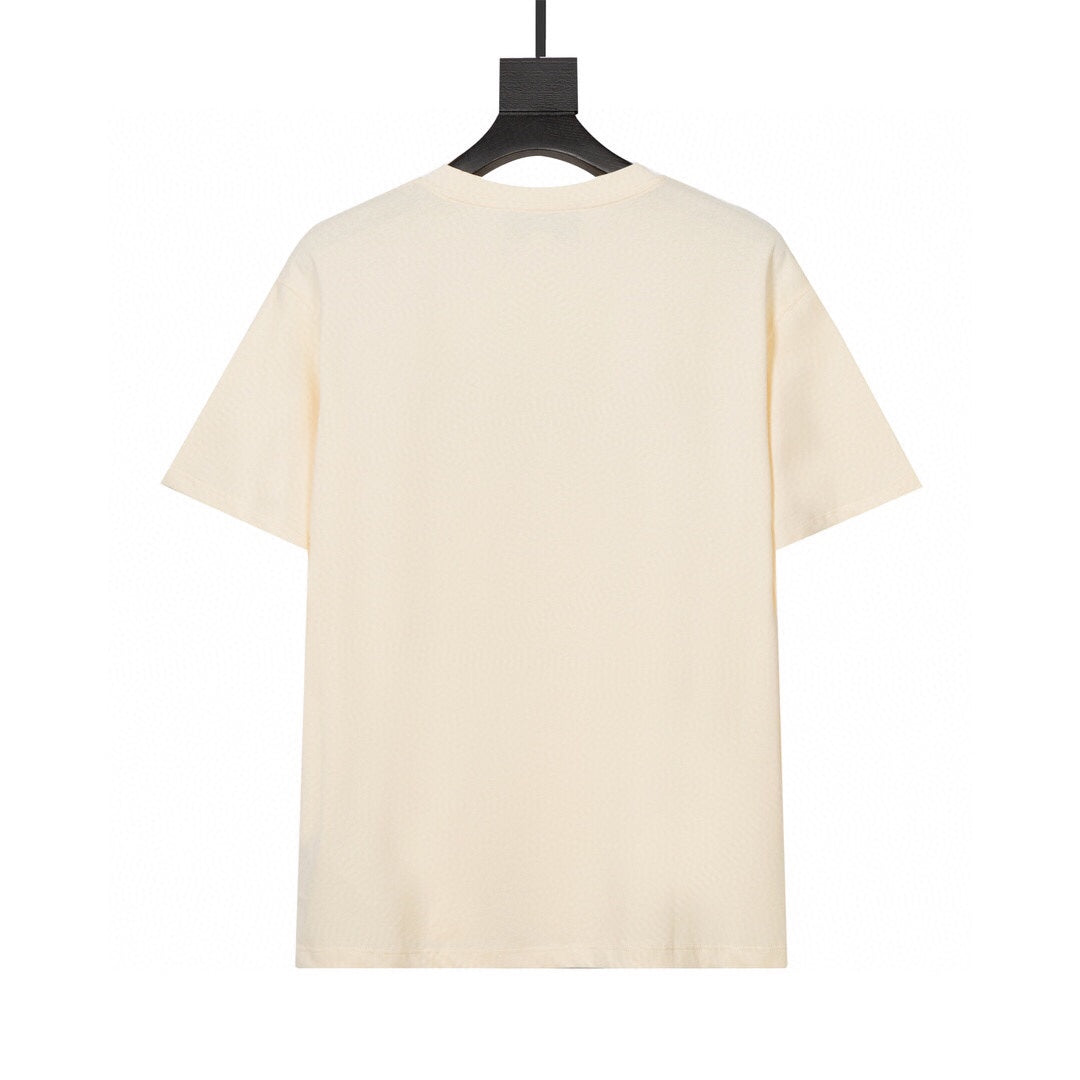 Camiseta sencilla de algodón estampada