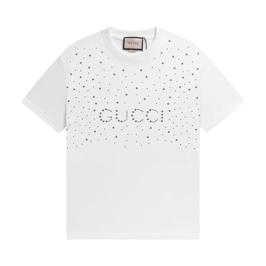 T-shirt de luxe en cristal à sequins