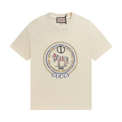 T-shirt brodé Cheval