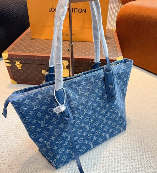 Sac shopping en jean