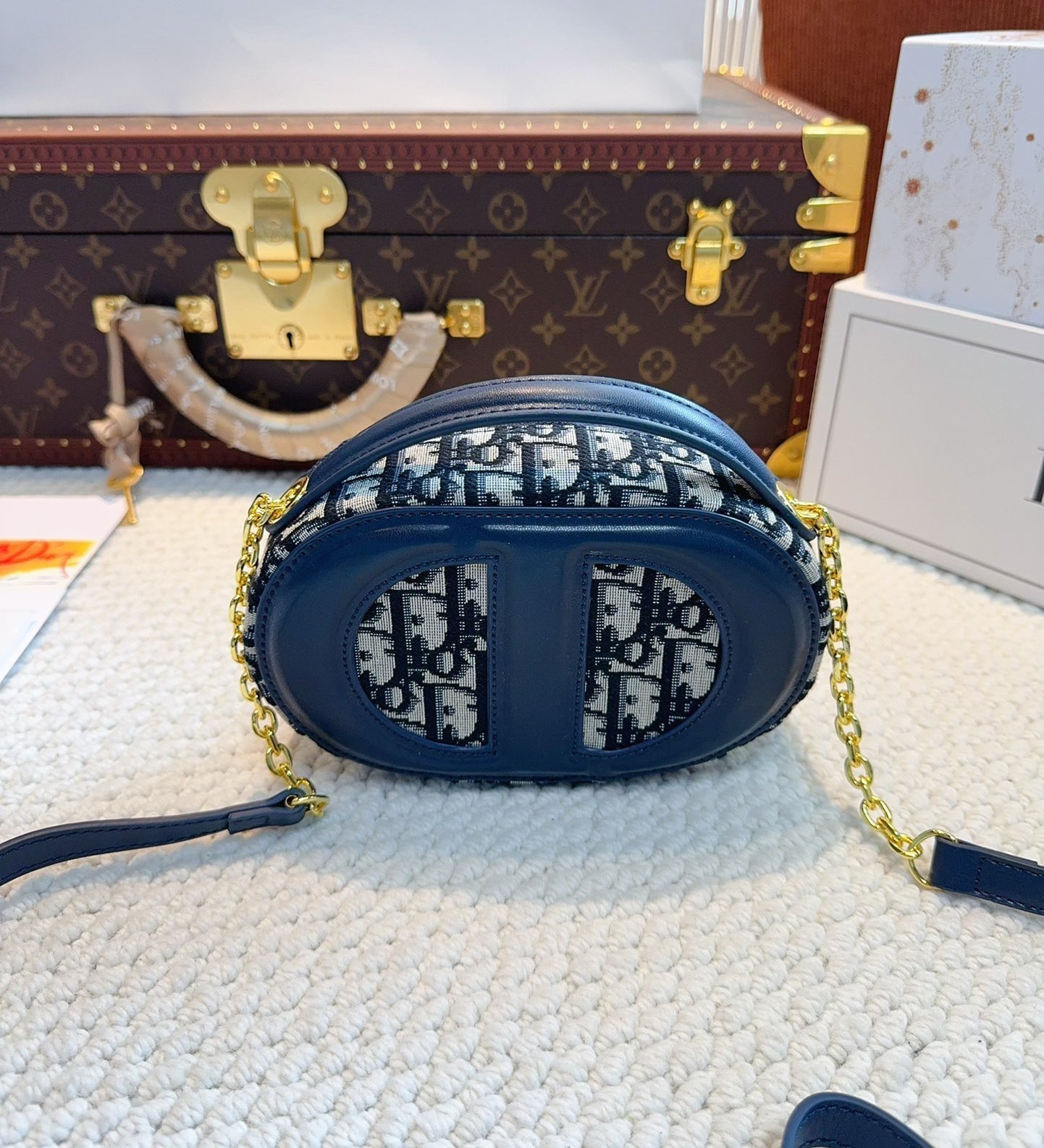 Bolso de cámara ovalado