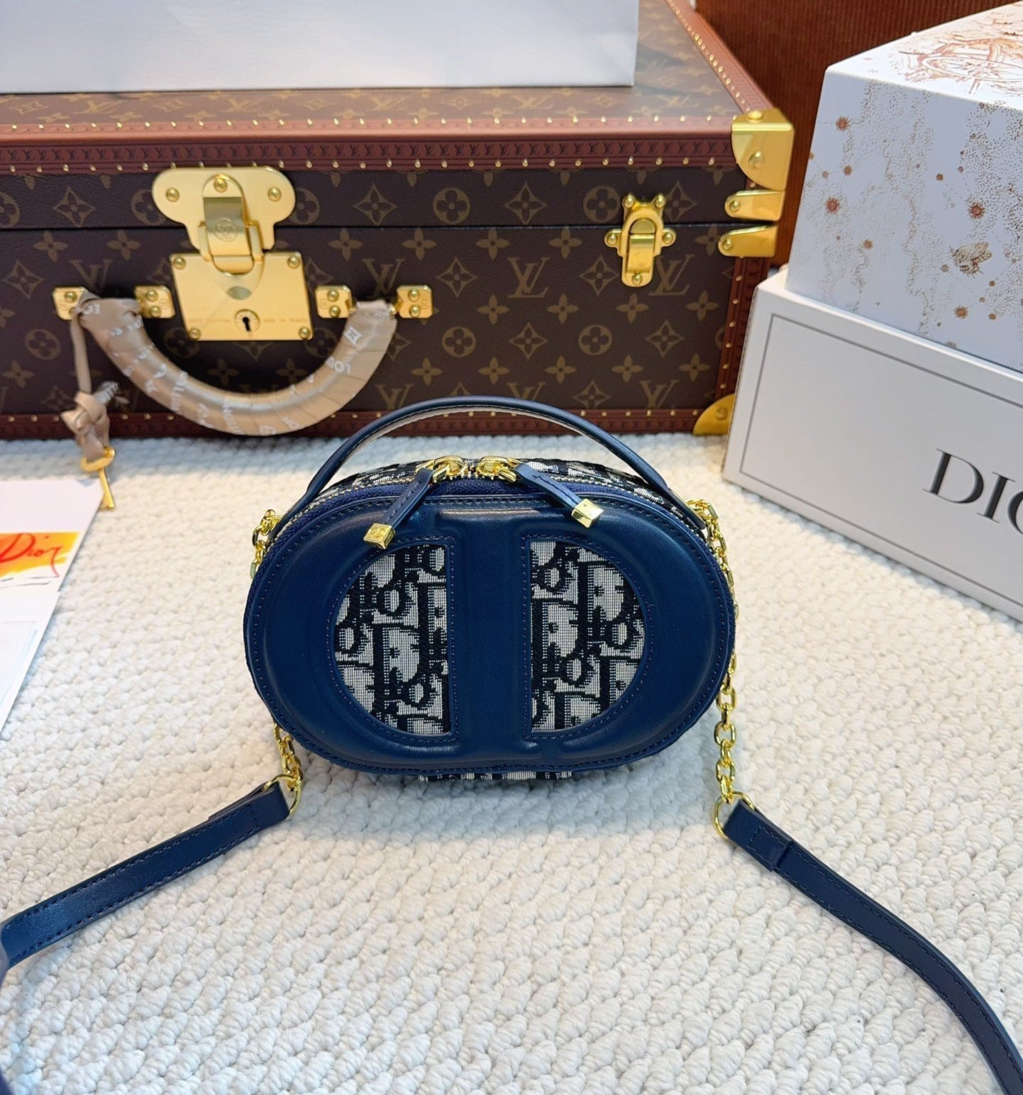 Bolso de cámara ovalado