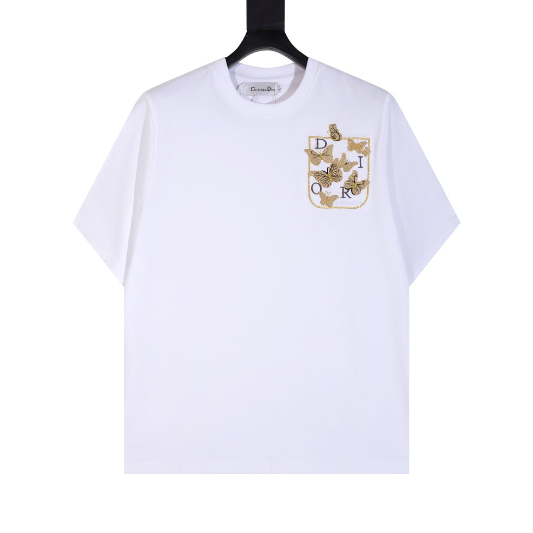 Camiseta con estampado de mariposas
