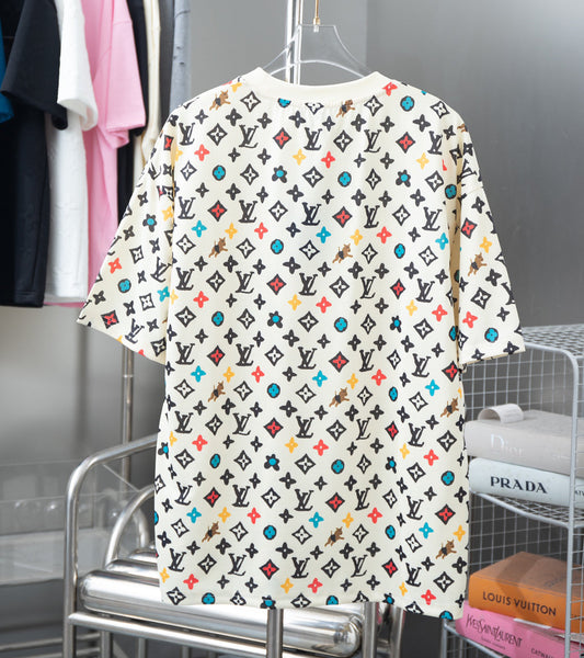 T-shirt imprimé co-brandé chiot