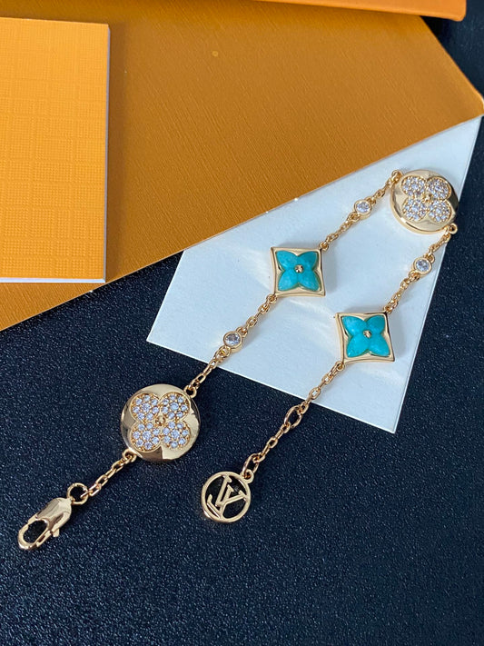 Bracelet de luxe en strass et pierres précieuses