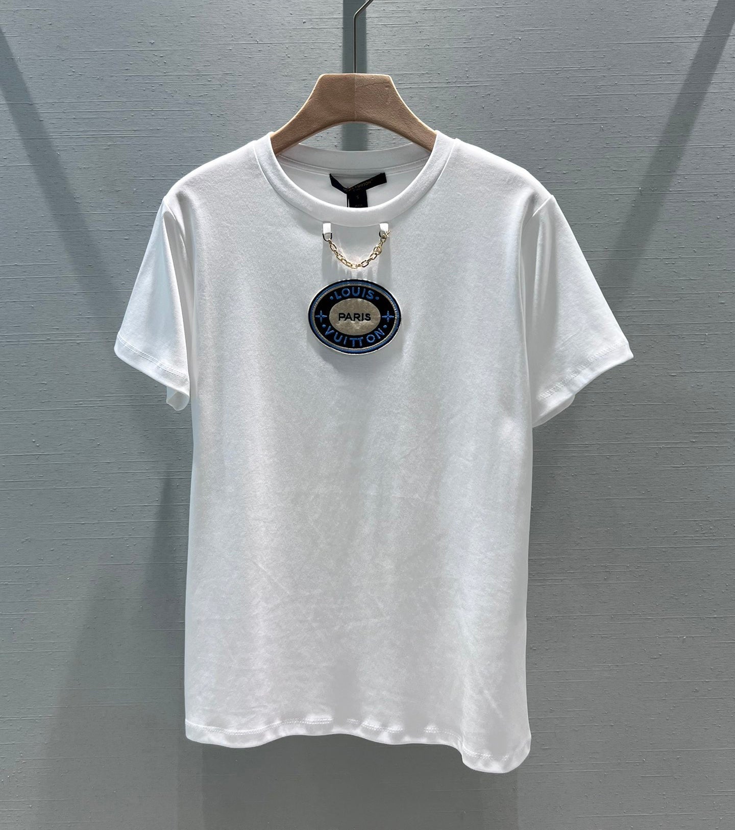 Camiseta de algodón premium Circle Chain Chic