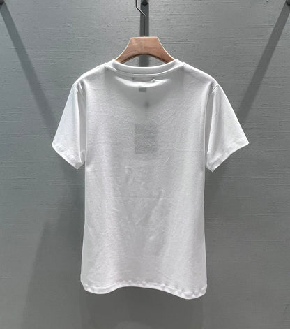 Camiseta de algodón premium Circle Chain Chic