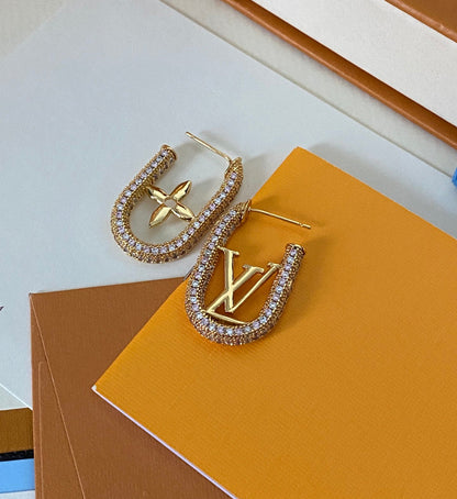 Boucles d'oreilles de luxe en cristal