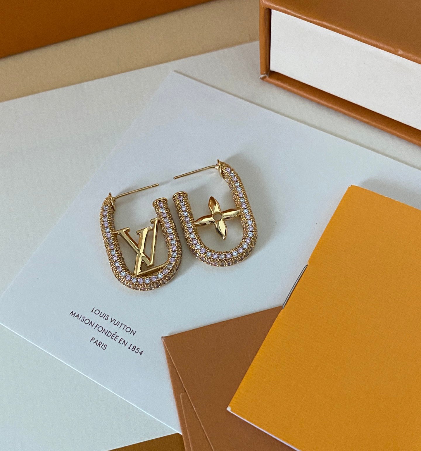 Pendientes de cristal de lujo