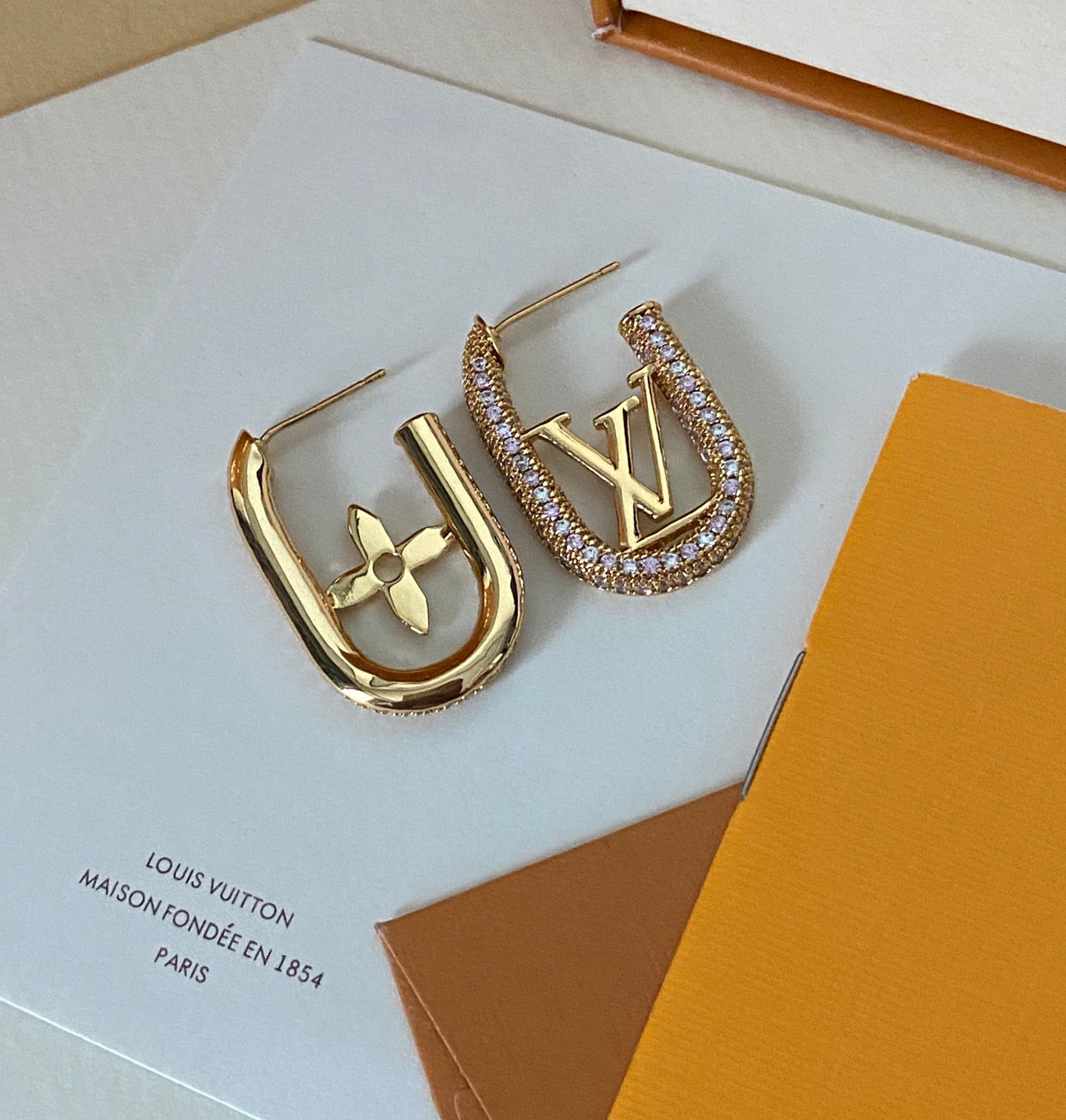 Pendientes de cristal de lujo