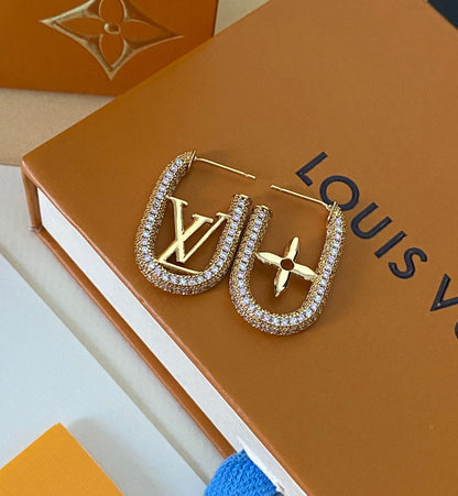 Boucles d'oreilles de luxe en cristal