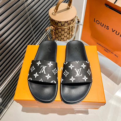 Zapatillas Planas con Monograma y Cuadros para Parejas