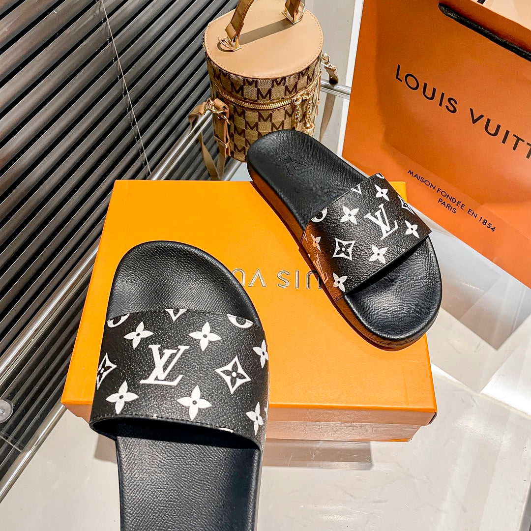 Zapatillas Planas con Monograma y Cuadros para Parejas