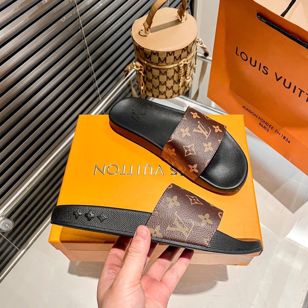 Zapatillas Planas con Monograma y Cuadros para Parejas