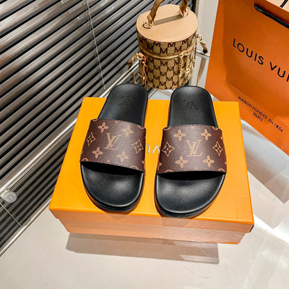 Zapatillas Planas con Monograma y Cuadros para Parejas
