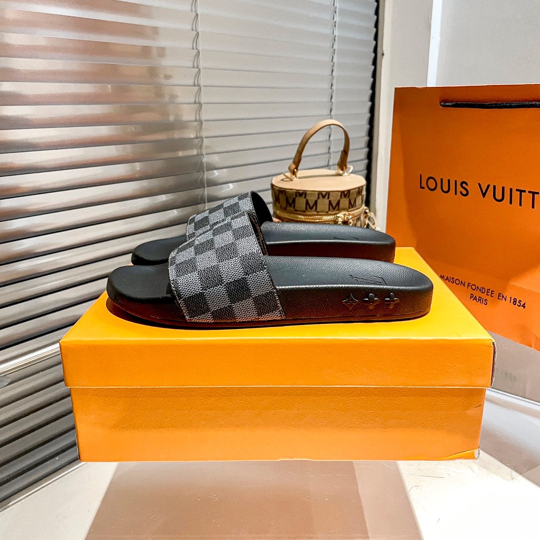 Zapatillas Planas con Monograma y Cuadros para Parejas