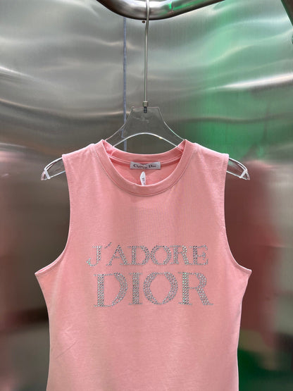 Camiseta sin mangas rosa con chaleco de estilo VINTAGE HOT DIAMOND DE SEGUNDA MANO