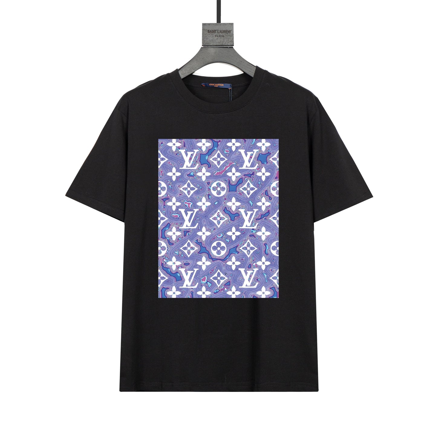 Camiseta estampada morada