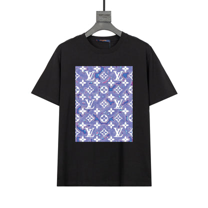 Camiseta estampada morada
