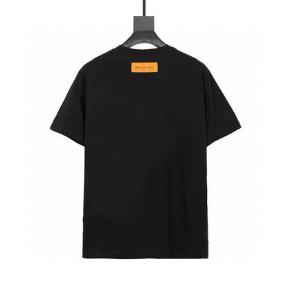 Camiseta estampada morada