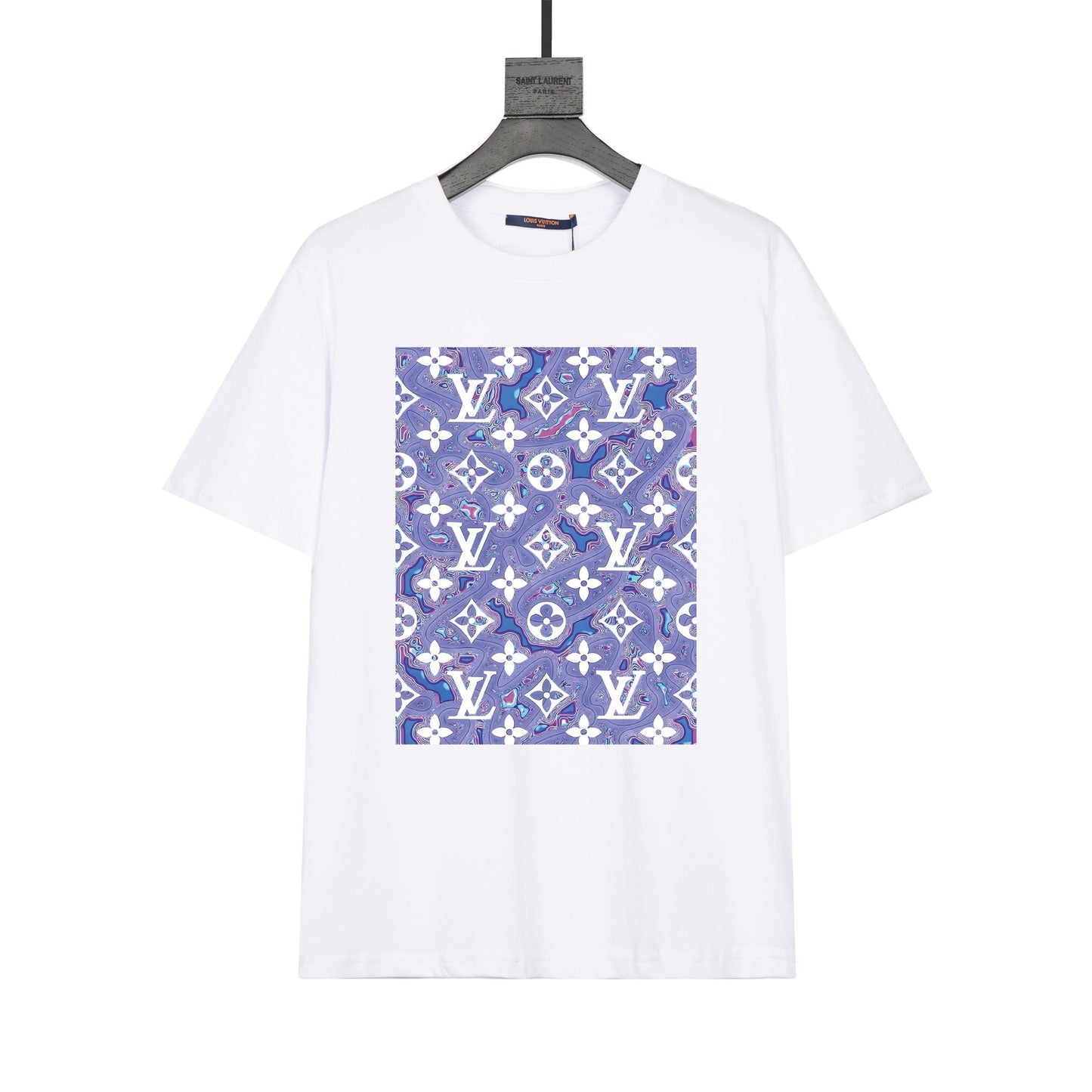 Camiseta estampada morada